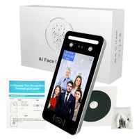 Máquina de Control de Acceso Biométrico con IA y Pantalla IPS de 8 Pulgadas, Visión Nocturna, Audio Bidireccional, WiFi, Registro de Asistencia, Reconocimiento de Palma de la Mano y Tarjeta RFID