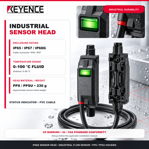 หัวเซ็นเซอร์วัดการไหลแบบหนีบ FD-XS1 0-1000 มล./นาที IP68G ระบบตรวจสอบการไหลแบบไม่รุกล้ำ - Product Image 4