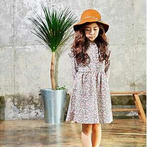 Vêtements pour enfants en gros, robe à fleurs pas chère pour fille corpulente - Product Image 5