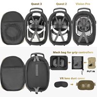 Sac à dos VR, étui de transport pour Meta Quest 3/Quest 3S/Oculus Quest 2, étui de rangement rigide pour voyage compatible avec Meta Oculus Quest