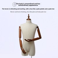 Maniquí Masculino de Medio Cuerpo Estilo Coreano de Alta Gama, Accesorios para Exhibición en Tiendas de Ropa, Muñeco de Exhibición para Escaparates