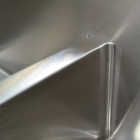 Évier de cuisine double en acier inoxydable avec cascade intégrée, grand évier pour hôtel, appartement, villa
