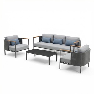 Set di Divani da Esterno Moderni e di Alta Qualità, Arredamento da Giardino per Cortili, Hotel e Parchi - Product Image 6