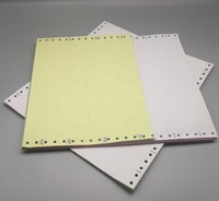 Rollos de Papel Continuo para Computadora NCR de 4 Capas, 9.5x5.5 Pulgadas, Papel Autocopiativo (CB/CFB/CF) en Azul para Impresión de Oficina