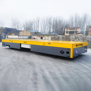 Chariot de transfert de charge lourd autopropulsé de 100 tonnes avec 4 roues en caoutchouc pour la manutention de pièces métalliques - Product Image 2