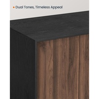 Meuble de litière moderne et durable pour chats, facile à assembler, pour grands chats, table d'appoint en bois avec portes à ouverture par poussée