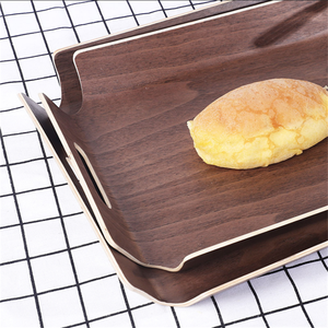 Plateau de service rectangulaire en bois massif fait <span class=keywords><strong>à</strong></span> la main plateau <span class=keywords><strong>à</strong></span> gâteau d'affichage de <span class=keywords><strong>pain</strong></span> et de nourriture écologique plateau <span class=keywords><strong>à</strong></span> <span class=keywords><strong>pain</strong></span> en bois de forme ronde - Product Image 5