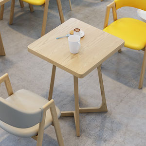 طاولة وكراسي حديثة بسيطة مثبتة على الحائط مع وسائد ناعمة للمطاعم والمقاهي والفنادق - Product Image 5