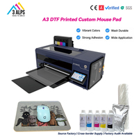 Impresora de inyección de tinta para camisetas XP600 I1600 3ALPS A3 de 30 cm con cabezal único, impresora DTF para talleres pequeños, máquina de impresión por transferencia DTF para prendas de vestir