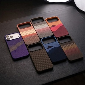 Gerçek Karbon Fiber Manyetik Telefon Kılıfı iPhone 17 Pro Max İnce Darbeye Dayanıklı Kılıf iPhone 16 Kablosuz Şarj Uyumlu - Product Image 1