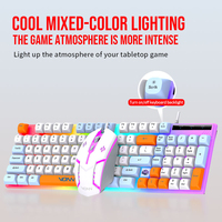 Combo de Teclado y Ratón con Cable de 98 Teclas, Retroiluminación, Botones Multifunción, Compatible con OEM para Teclados de Juego, Gran Venta