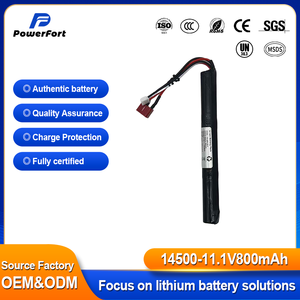 Batteries rechargeables au lithium-ion en forme de tige 14500, 3S1P, 11,1 V, 800 mAh, pour pistolets à <span class=keywords><strong>eau</strong></span> et divers jouets électriques - Product Image 1