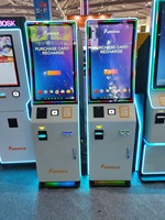 Kiosque distributeur de cartes de jeu/cadeaux en libre-service, terminal de paiement en espèces/par carte de crédit, très vendu aux États-Unis, pour centre de divertissement familial