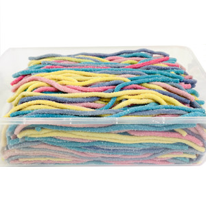 Dulces Halal al por Mayor, Dulces de Fideos Ácidos con Sabores Mixtos, Dulces de Regaliz, Deliciosos Dulces Halal Recubiertos de Azúcar con Arcoíris - Product Image 1