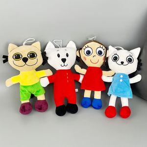 4 jouets en peluche super doux populaires pour <span class=keywords><strong>petites</strong></span> filles, poupées chat avec rembourrage en coton PP, en stock - Product Image 1