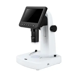 Microscópio digital lcd de 5 polegadas com polarizador, 1080p 10x-300x, até 1200x(BM-DM60)