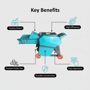Hochleistungs-Häcksler Verstellbarer Strohschredder & Feldrückführmaschine Landwirtschaftliche Futtermittelverarbeitung Futterhäcksler - Product Image 3