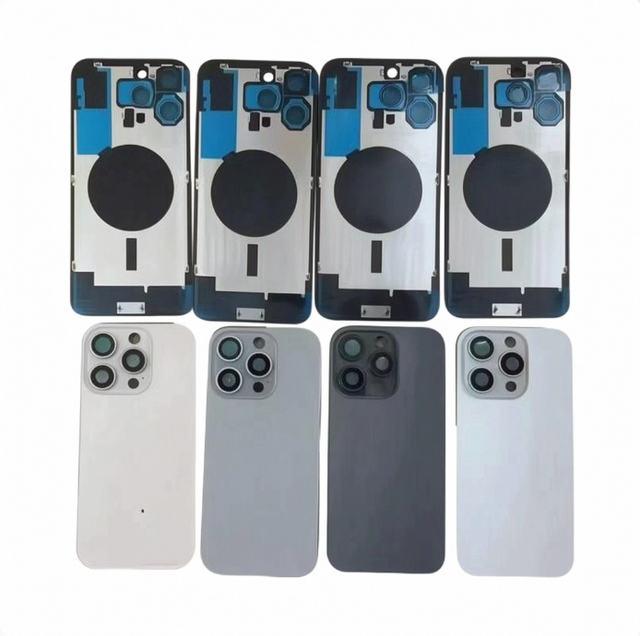 For iPhone 14 15 16 Pro Max Magnetic Back Glass Replacement Battery Door Rear Housing With NFC Function Wholesale Bulk