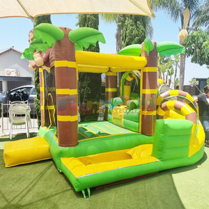 บ้านลมเป่าลมสำหรับเด็ก รุ่นซาฟารี พร้อมสไลเดอร์น้ำ - Product Image 3