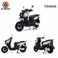 Moto électrique 2000W, modèle Streetbike, 70 km/h, batterie lithium, pour les déplacements urbains, destinée aux concessionnaires et aux acheteurs de flottes professionnelles