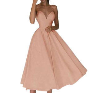 <span class=keywords><strong>2026</strong></span> Yaz Kadın Kolsuz Sırtı Açık A Kesim Vücuda Oturan Abiye Elbise Düz Desen Şifon Elbise Kokteyl Partisi Gala Kulüp İçin - Product Image 1