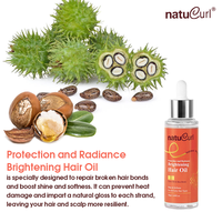 Huile Capillaire Professionnelle Sans Sulfate pour Cheveux Bouclés, Traitement Réparateur Lissant Sans Rinçage, Étiquette Privée, pour une Brillance Améliorée