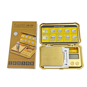 Balanza electrónica de acero inoxidable dorado de alta precisión, Mini pantalla LCD Digital, báscula Digital, báscula de Joyería de diamantes de 0,01g - Product Image 5