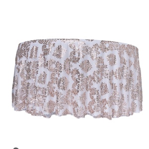 3MM <span class=keywords><strong>Rose</strong></span> <span class=keywords><strong>Gold</strong></span> <span class=keywords><strong>Sequin</strong></span> Thêu Ren Bảng Lớp Phủ Vải Cho Đám Cưới - Product Image 2