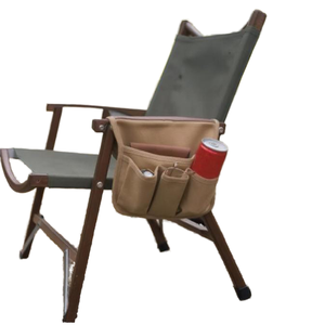 Outdoor Camping Foldable <b>Chair</b> <b>With</b> Canvas Armrest <b>Storage</b> Bag Multi Functional Side Pocket For Drinks And Gear All Seasons Use - Product Image 1