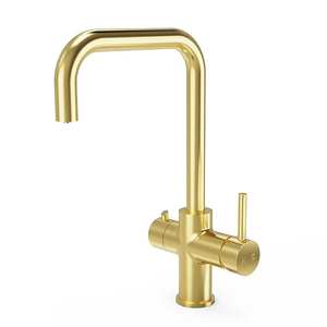 Rubinetti estraibili a doppio lavello in ottone <span class=keywords><strong>miscelatore</strong></span> a manico singolo rubinetti da <span class=keywords><strong>cucina</strong></span>, rubinetto per acqua bollente istantaneo <span class=keywords><strong>nero</strong></span> opaco con Boiler e filtro - Product Image 2