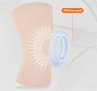 Genouillères professionnelles de pole dance avec support de compression respirant antidérapant en gel de silicone pour pôle fitness et yoga aérien