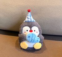 Adorable Pingouin en Peluche Doux et Portable, Figurine Pendentif pour Sac d'École, Porte-clés, Accessoire de Poupée