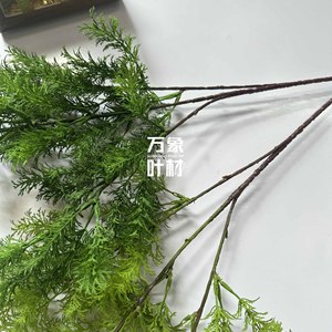 ต้นไม้ประดิษฐ์สีเขียว ต้นหญ้าปลอม ต้นสนสวยงาม วัสดุใบสน สำหรับตกแต่งงานแต่งงาน โรงแรม ปูพื้น คลัสเตอร์ใบไม้ - Product Image 3