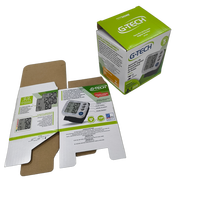 Boîte en carton ondulé imprimée, boîte pliante personnalisée avec revêtement UV et gaufrage pour l'emballage d'électronique grand public