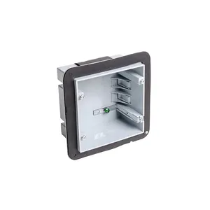 2-Gang Square Switch Plastic Waterproof Wiring Box/Junction Box/Outlet Box Grey cETL Listed SLH-6A