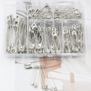 Nuevo juego de alfileres chapados en níquel plateado de 180 Uds. Para el hogar, pretina de Jeans <span class=keywords><strong>con</strong></span> herramienta de costura DIY, broche de seguridad - Product Image 6