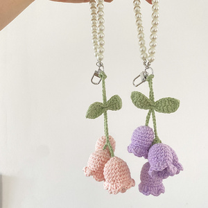 Porte-clés en <span class=keywords><strong>macramé</strong></span> personnalisé style coréen INS Souvenirs de mariage Porte-clés fleur Porte-clés bracelet Porte-clés pour femmes - Product Image 4