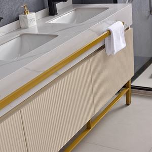 Роскошный современный Туалет водонепроницаемый для хранения <span class=keywords><strong>30</strong></span>-дюймовый Шкаф напольный три раковины ванной комнаты - Product Image 4