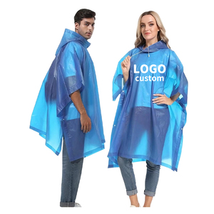 Impermeable de Plástico EVA Personalizado, Reutilizable, <span class=keywords><strong>para</strong></span> Adultos, Chaqueta Impermeable <span class=keywords><strong>para</strong></span> Hombres y Mujeres, <span class=keywords><strong>para</strong></span> Senderismo, Viajes y Turismo - Product Image 1