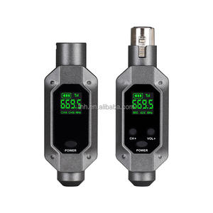 TNH um-u1 UHF kablosuz ses alıcı sistemi Mic adaptörü XLR verici ve alıcı için kablolu dinamik mikrofon 48v - Product Image 6