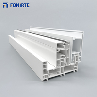 Fonirte VENTE FLASH Profils en plastique UPVC 3 rails Cadre personnalisé Série 112 mm Différentes couleurs Type de fenêtre à battants Durable Écologique