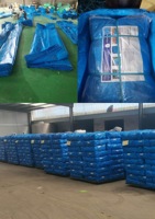 Bâche en plastique LVJU, toile résistante, imperméable, en PE, bâche enduite de HDPE