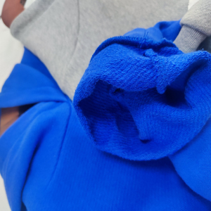 Sudadera con capucha de forro polar para mujer, estilo clásico con bordado de letras, color liso, corte holgado, peso pesado, hombro caído, para invierno, con logotipo personalizado, para dropshipping - Product Image 3