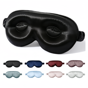 Wholesale Solid Color 3D Silk Eyemask Premium 16/19/22 Momme Silk Eye <b>Mask</b> Wholesale Bulk Supply - Product Image 4