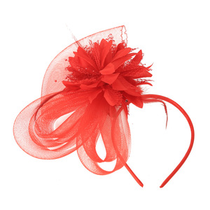 Épingles à <span class=keywords><strong>cheveux</strong></span> en maille pour mariée, avec plumes et fleurs, pour bal de promo, modèle ZQKJM2312 - Product Image 3