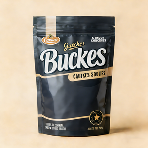 Sacchetto Stand-up Personalizzato Minfly per Biscotti, Cibo per Animali, Gelatine 100g 200g 500g, Grado Alimentare, Richiudibile, Finitura Opaca, Ziplock, in <span class=keywords><strong>PVC</strong></span> - Product Image 1