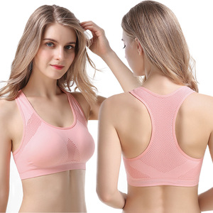 Sujetador deportivo sexy para mujer, talla grande, antibacteriano, con estampado a cuadros, sin costuras, transpirable, sin aros, acolchado, cómodo, top corto deportivo - Product Image 1