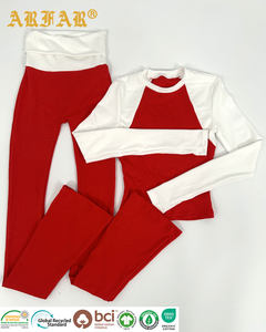 Completo Sportivo Primavera 2026 di Alta Qualità per Donna: Top Corto e <span class=keywords><strong>Pantaloni</strong></span> a Zampa a Maniche Lunghe, Set 2 Pezzi per Pilates e <span class=keywords><strong>Yoga</strong></span> - Product Image 2