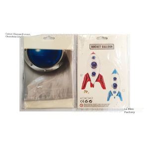 2022สินค้าใหม่ลูกโป่งจรวดอลูมิเนียมฟอยล์4D ขนาด22นิ้วสำหรับงานแต่งงานวันเกิดและของตกแต่งเทศกาล - Product Image 5