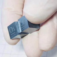10x10x10mm Osmium Cube 99.95% Haute Densité 10mm Osmium Os Morceaux pour Collection Invest